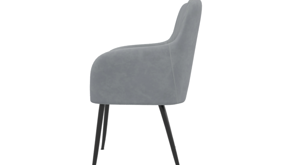 Modern Gray Occasional Chair 3D - Professional 3D Model Render 2