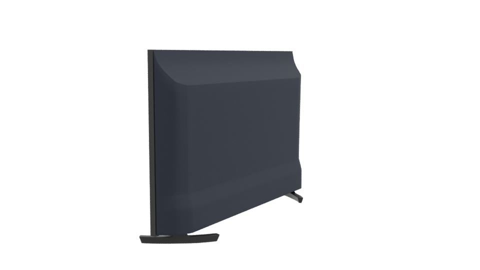 Realistic Flat Screen Television - Professional 3D Model Render 3