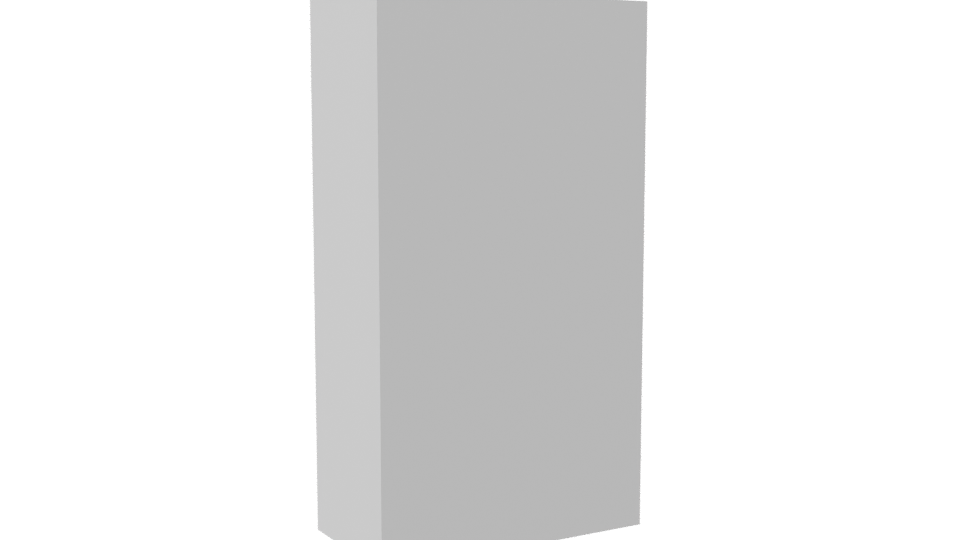 Minimalist Double Door Cabinet 3D - Professional 3D Model Render 4