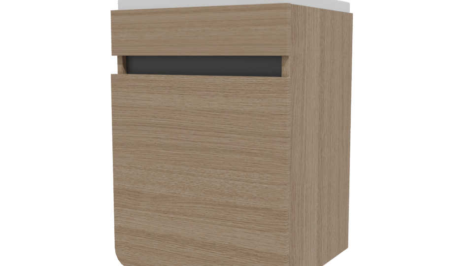 Stylish Wooden Office Bin Model - Professional 3D Model Render 12