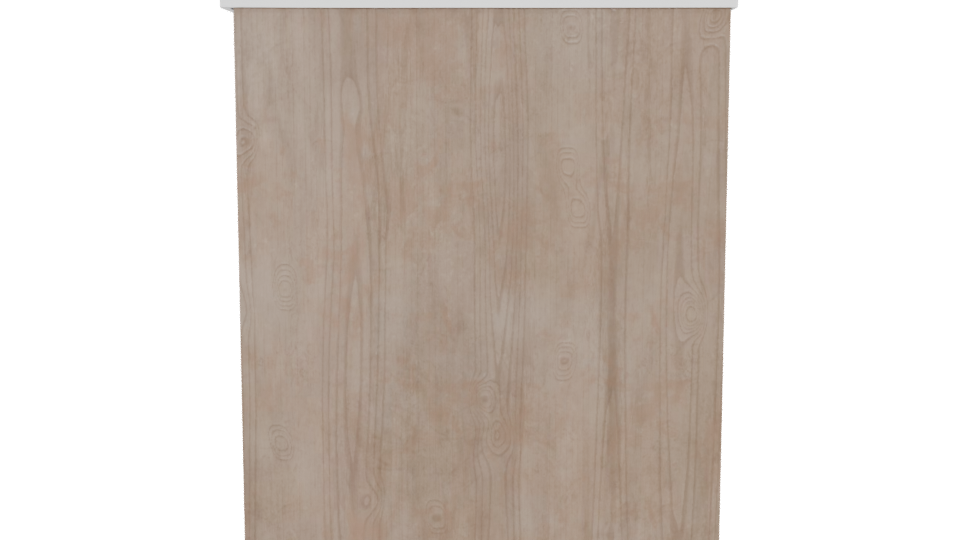 Minimalist Wooden Storage Box 3D - Professional 3D Model Render 5