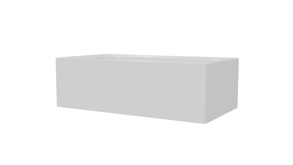 Minimalist Bathtub 3D Model - Professional 3D Model Render 6