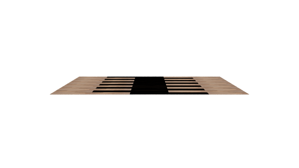 Realistic Wooden Flooring 3D Model - Professional 3D Model Render 2