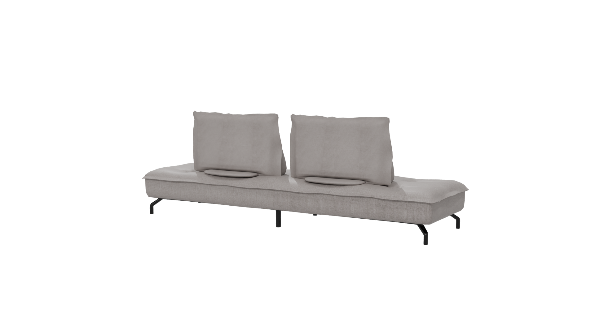 Contemporary Fabric Sofa with Cushions 3D Model - Professional 3D Model Render 6