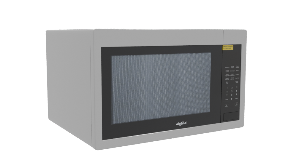 Stylish Household Microwave Model - Professional 3D Model Render 10
