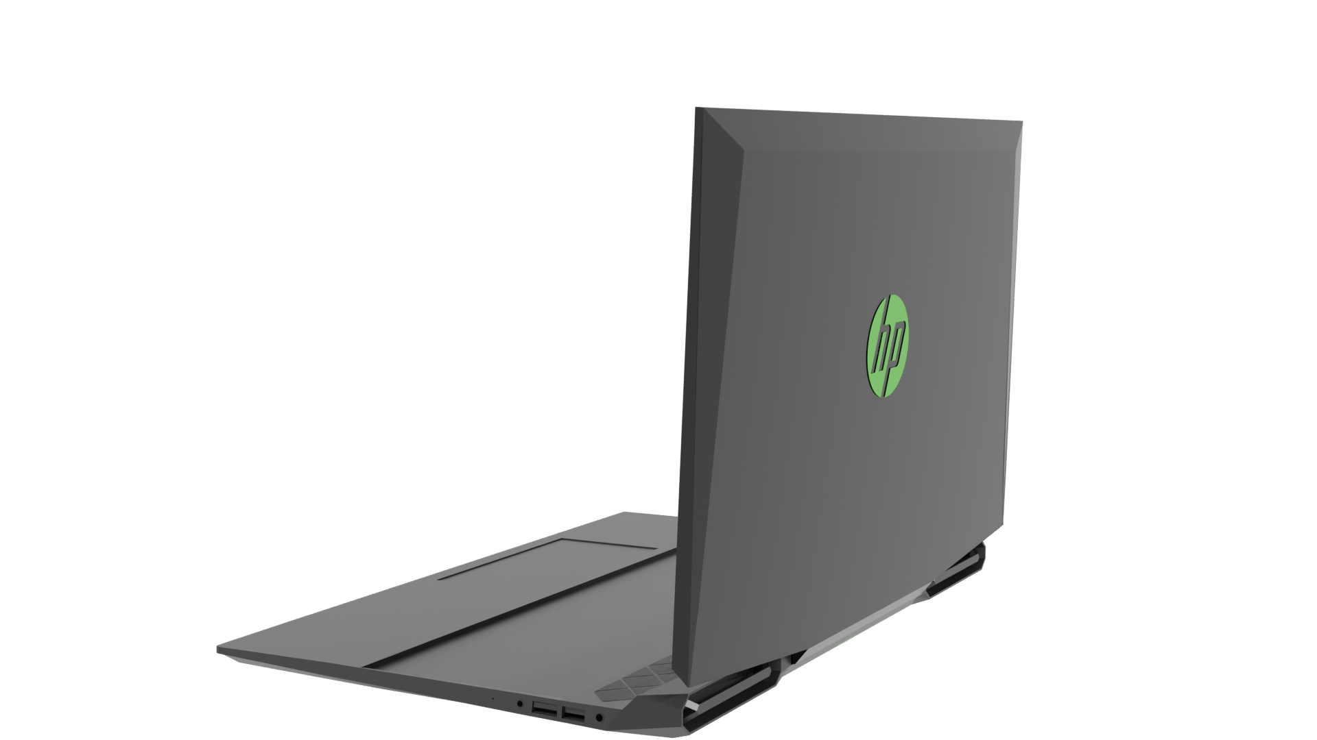 Sleek Gaming Laptop Model - Professional 3D Model Render 3