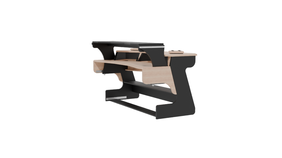 Contemporary Modular Office Desk 3D Model - Professional 3D Model Render 13