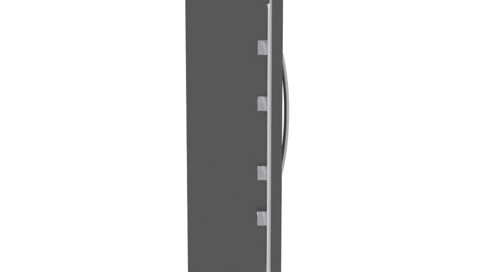 Sleek Black Refrigerator 3D Model - Professional 3D Model Render 8