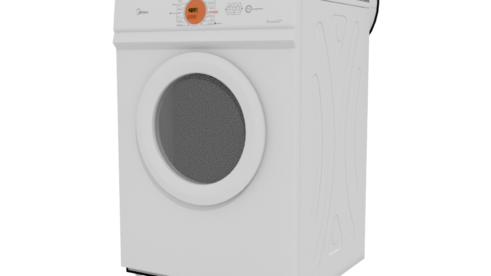Modern Household Dryer 3D Model - Professional 3D Model Render 12