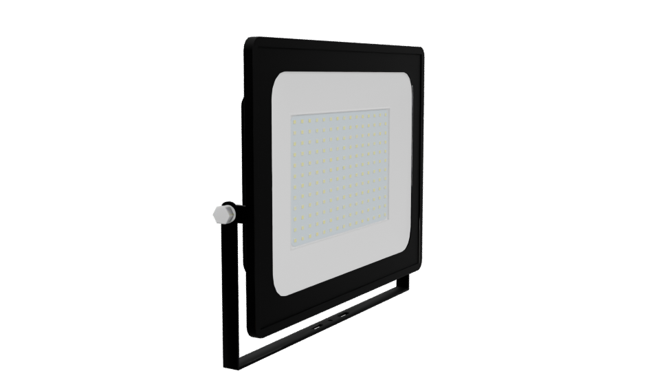 Sleek LED Floodlight 3D Model - Professional 3D Model Render 9