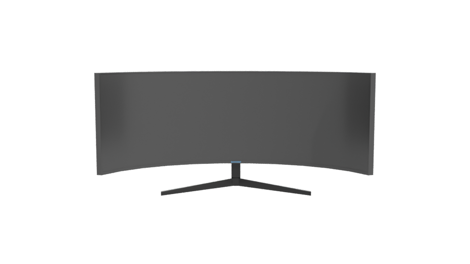 Curved Ultra-Wide Monitor 3D Model - Professional 3D Model Render 11