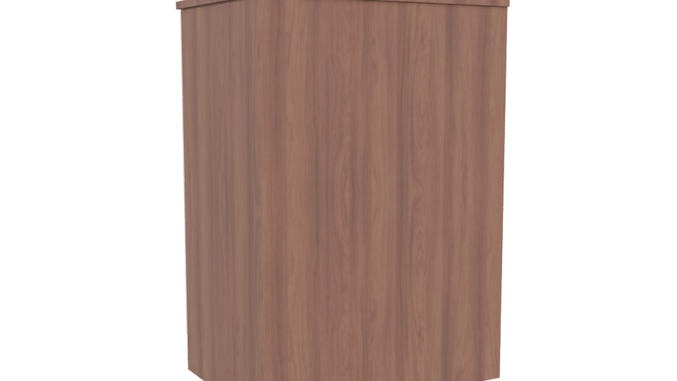 Contemporary Wooden Drawer Chest - Professional 3D Model Render 4