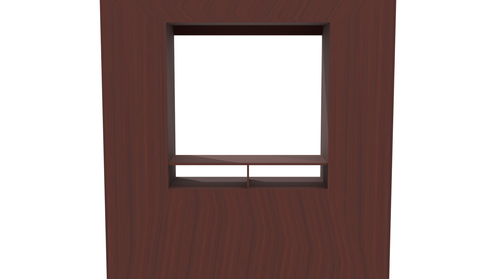 Contemporary Wood Entertainment Center 3D - Professional 3D Model Render 5