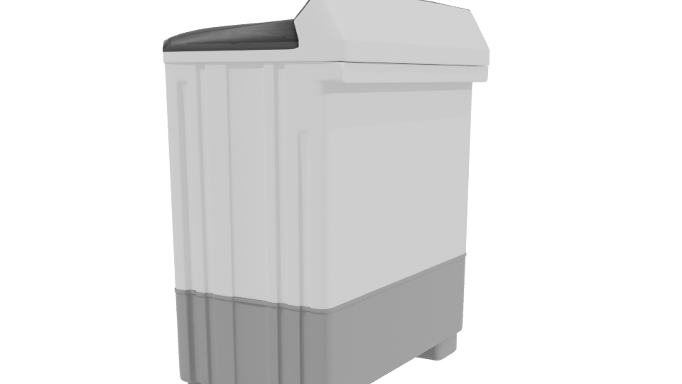 Stylish Top-Load Washing Machine Model - Professional 3D Model Render 3