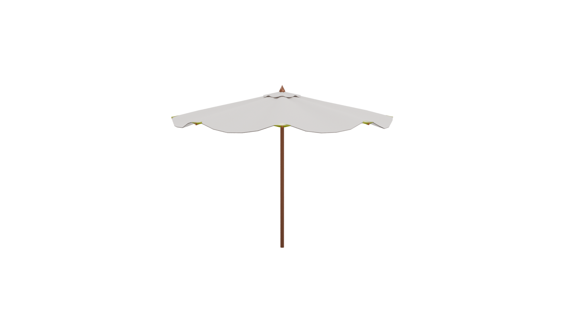 Stylish Outdoor Patio Umbrella 3D - Professional 3D Model Render 11