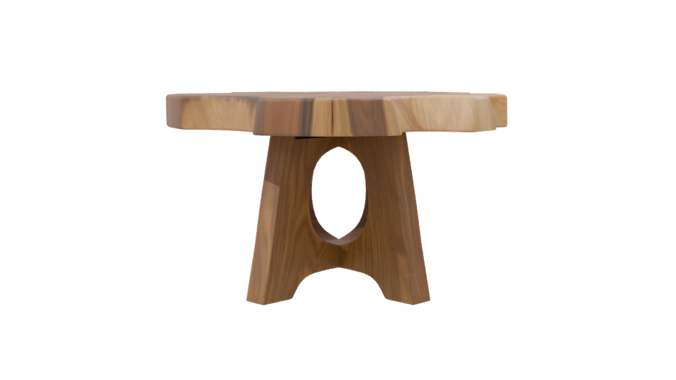 Oya Live Edge Dining Table 3D - Professional 3D Model Render 8