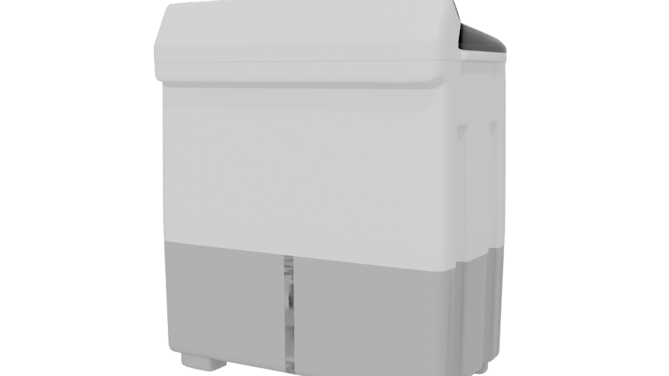 Compact Household Washing Machine 3D - Professional 3D Model Render 6