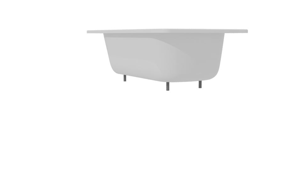 Elegant Freestanding Bathtub Model - Professional 3D Model Render 7