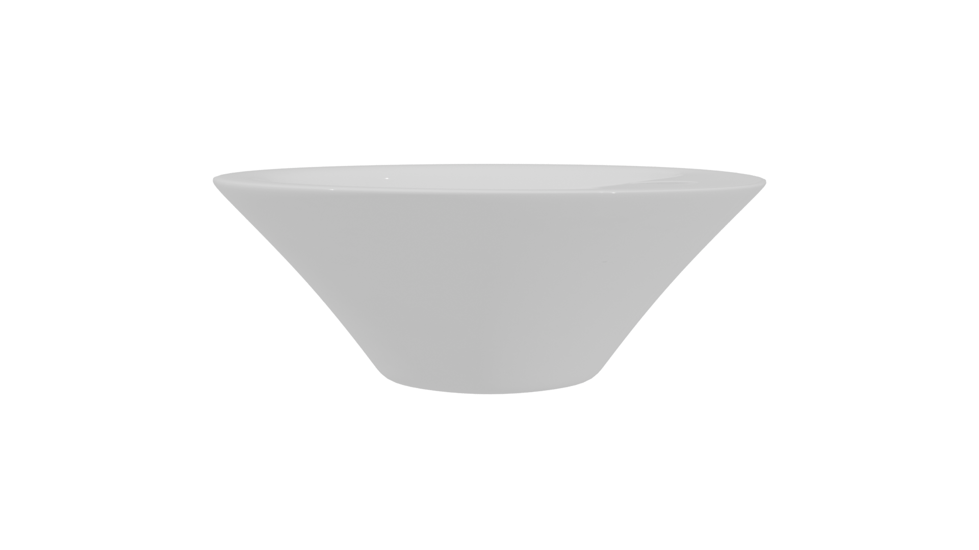 Sleek Ceramic Bowl 3D Model - Professional 3D Model Render 3