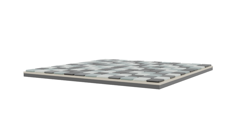 Stylish Modern Checkerboard Floor - Professional 3D Model Render 9