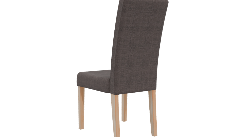 Stylish Fabric Dining Chair 3D - Professional 3D Model Render 4