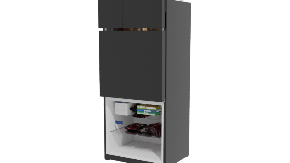 Sleek Modern Refrigerator 3D - Professional 3D Model Render 12