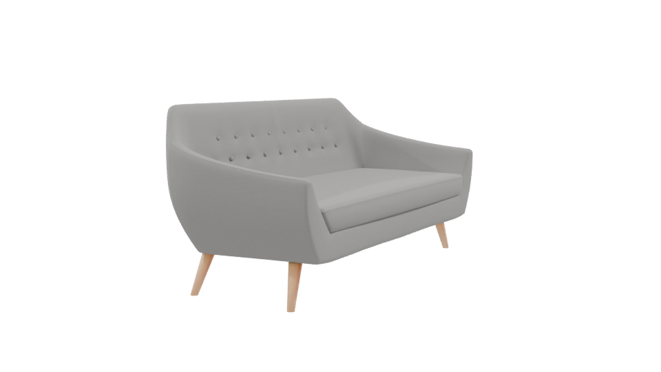 Contemporary Fabric Sofa 3D Model - Professional 3D Model Render 9