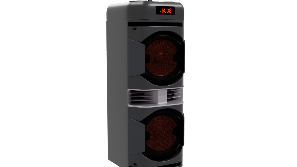 LED Party Speaker 3D Model - Professional 3D Model Render 10