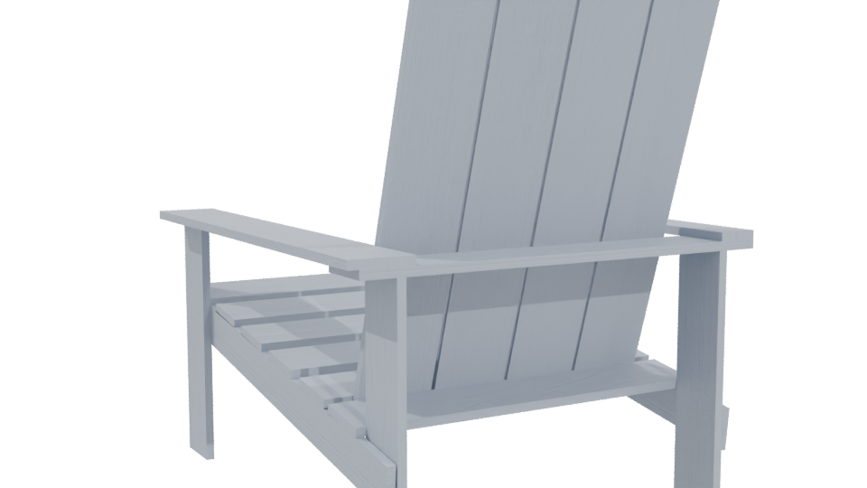 Stylish Outdoor Lounge Chair 3D - Professional 3D Model Render 4