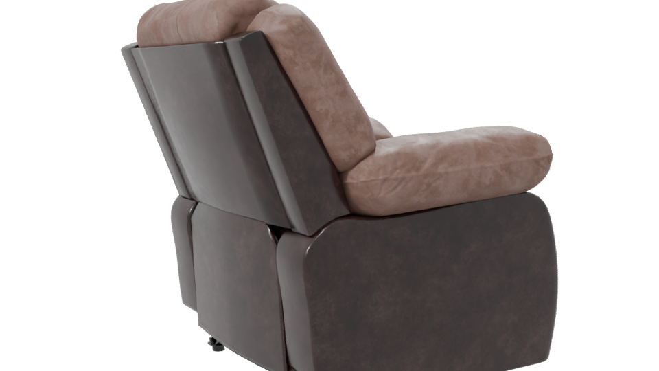 Stylish Reclining Armchair Model - Professional 3D Model Render 7