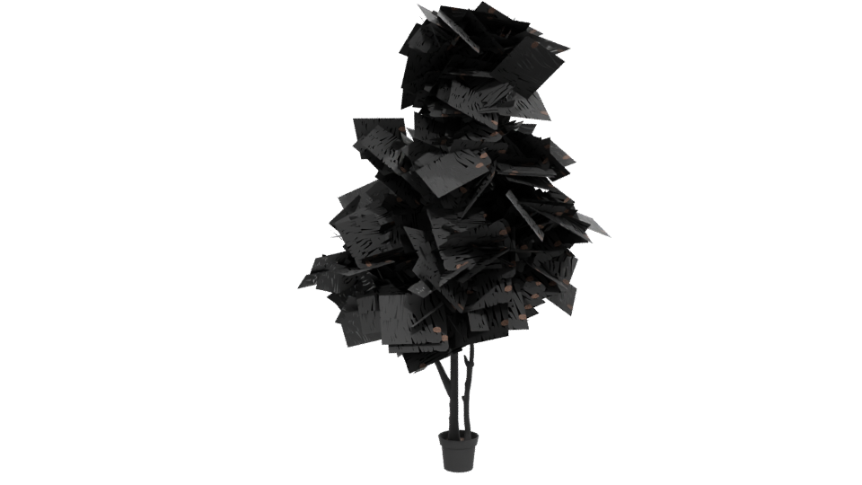 Realistic Potted Plant Model - Professional 3D Model Render 12