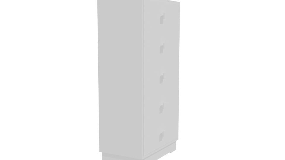 Minimalist Tall Storage Cabinet 3D - Professional 3D Model Render 9