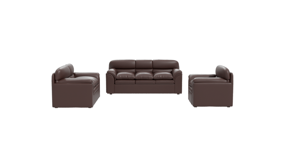 Modern Living Room Sofa Set 3D - Professional 3D Model Render 11