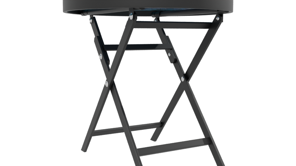 Sleek Folding Side Table 3D Model - Professional 3D Model Render 13