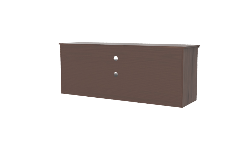 Stylish Wooden TV Stand Model - Professional 3D Model Render 6