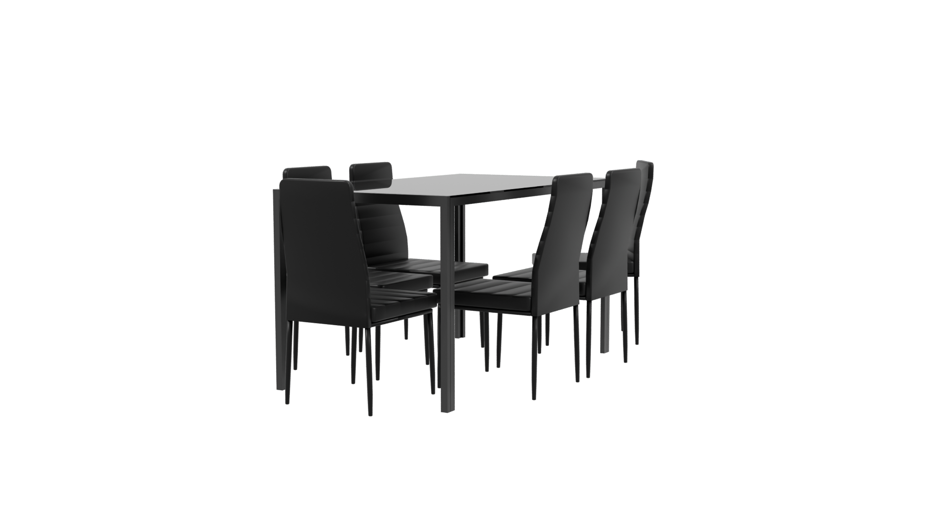 Stylish Modern Dining Set 3D - Professional 3D Model Render 3