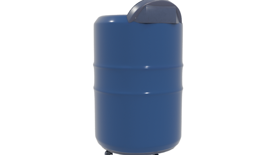 Industrial Water Tank Model 3D - Professional 3D Model Render 4