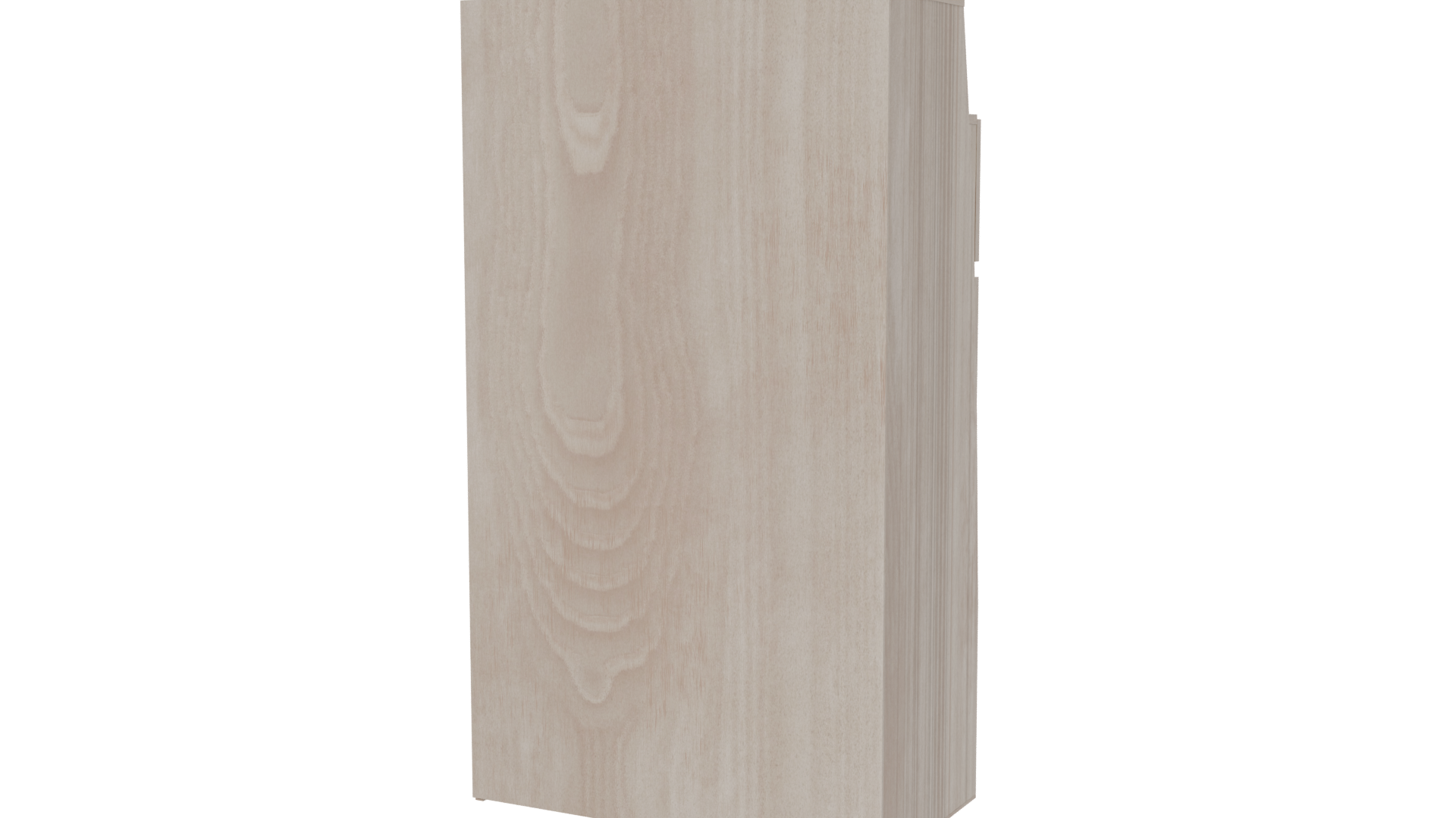 Elegant Modern Wooden Chest of Drawers 3D Model - Professional 3D Model Render 6