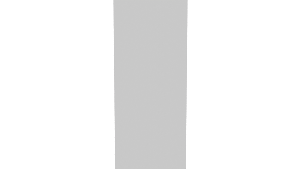 Minimalist White Bookshelf 3D Model - Professional 3D Model Render 8