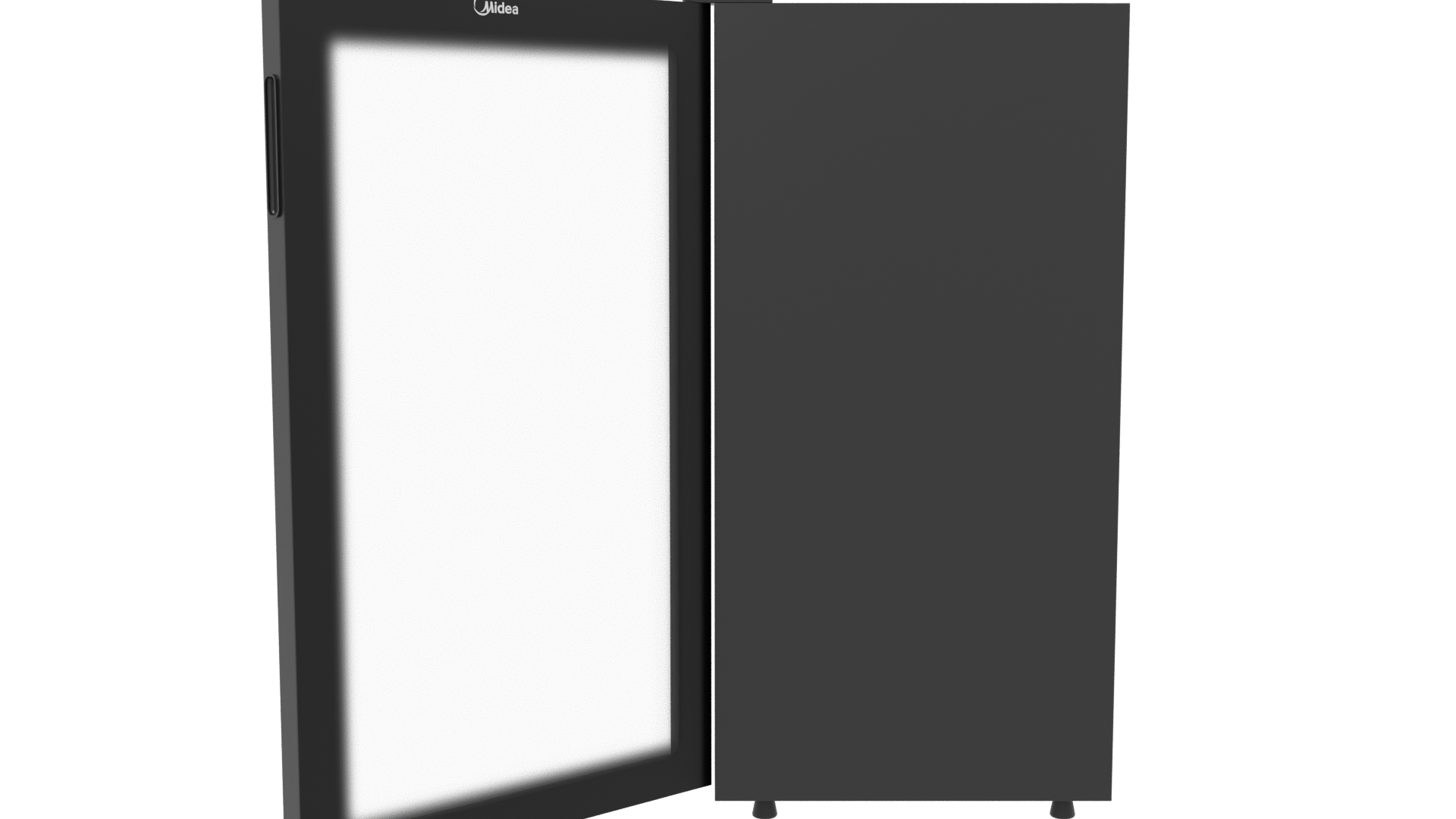 Modern Glass Door Refrigerator 3D - Professional 3D Model Render 2