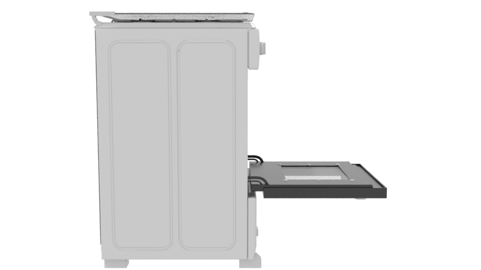 Stylish Kitchen Gas Stove Model - Professional 3D Model Render 8