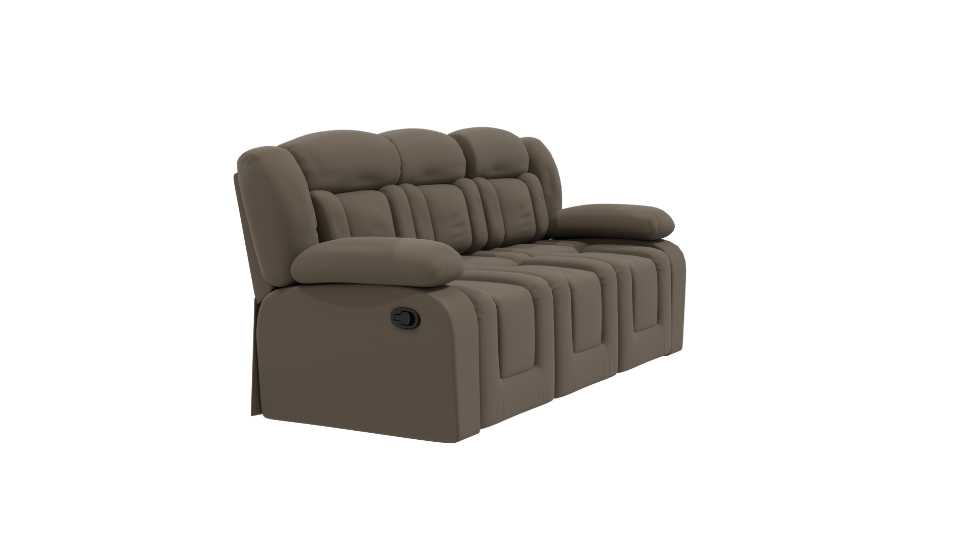 Stylish 3D Reclining Sofa Model - Professional 3D Model Render 9