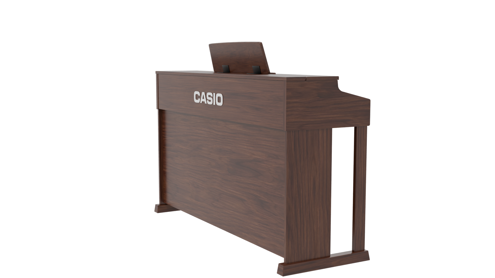 Elegant Wooden Digital Piano 3D Model - Professional 3D Model Render 7