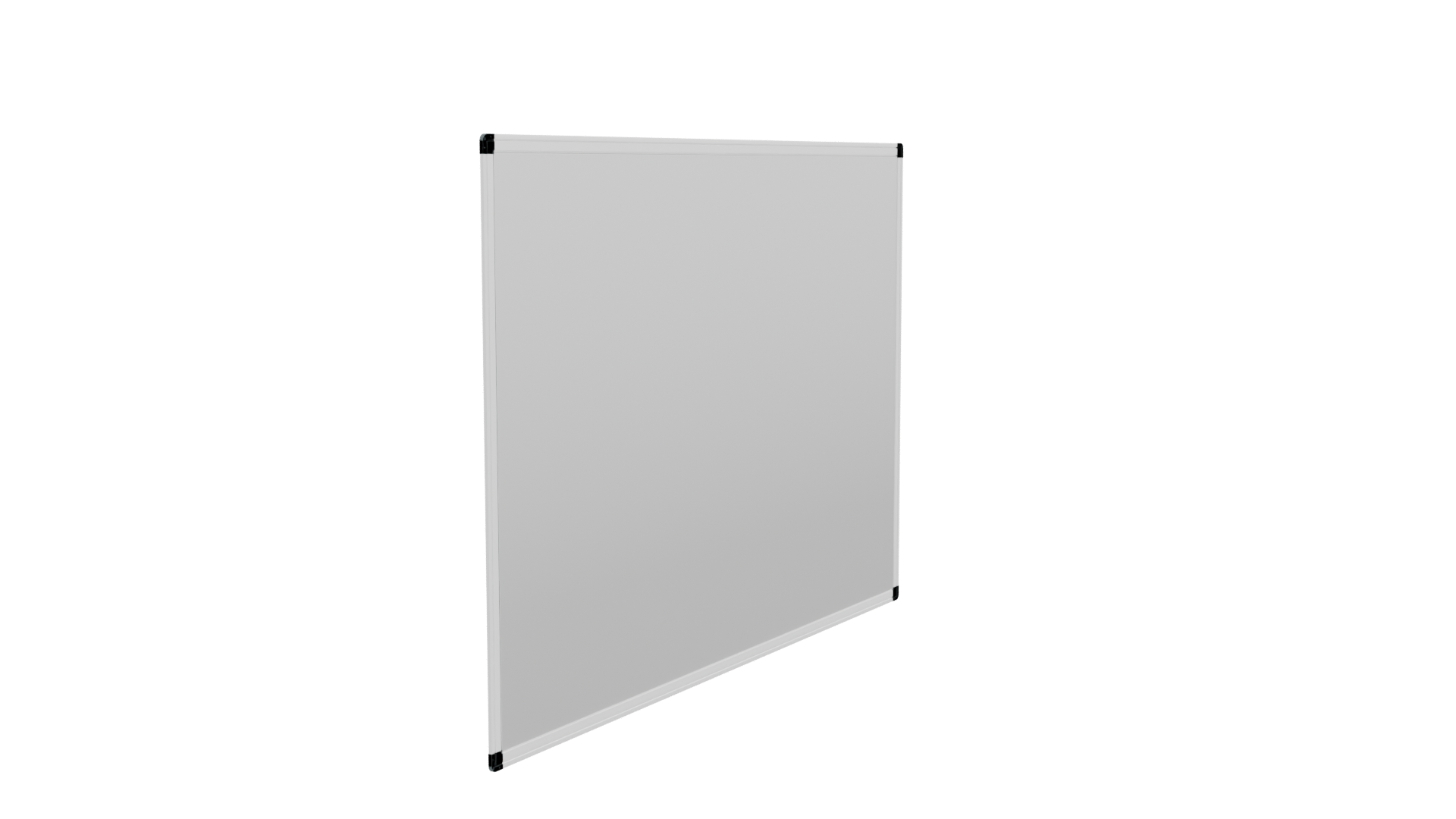 Minimalist Blank Display Board 3D - Professional 3D Model Render 9