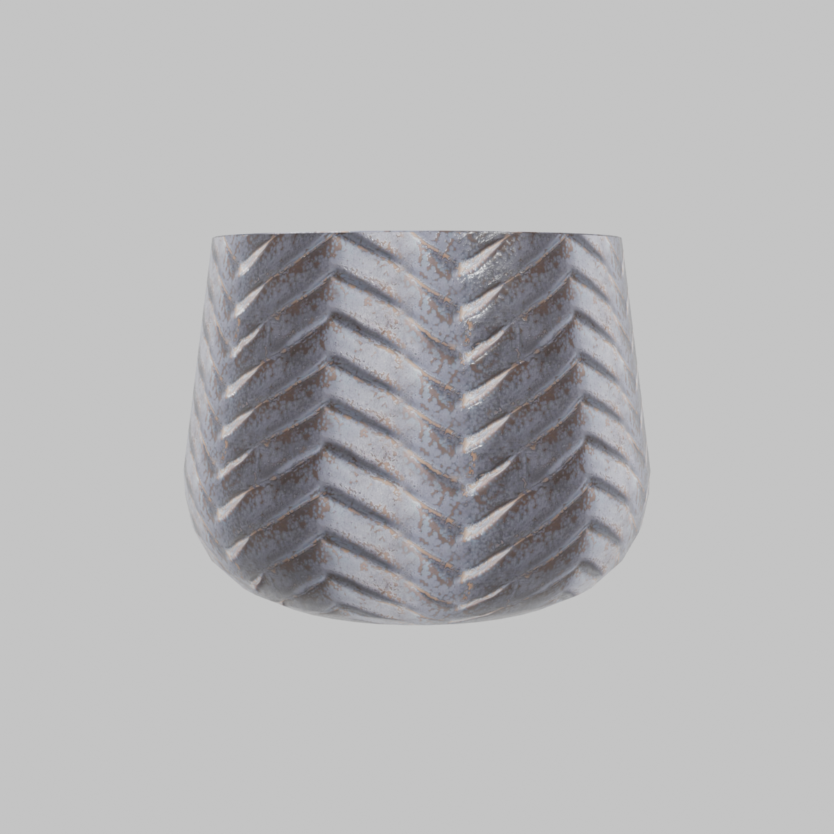 Macetero de cerámica Kiri 30x23 cm negro mate