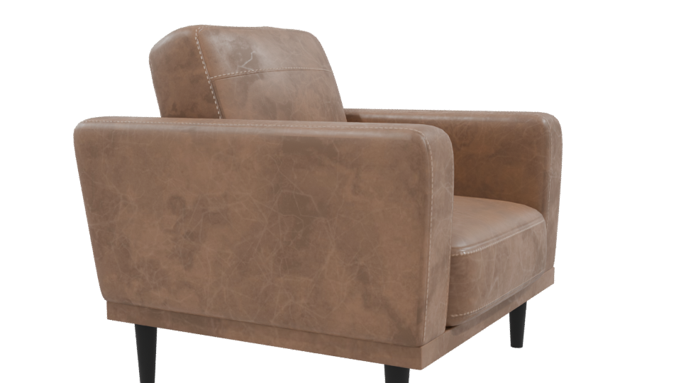 Stylish Modern Lounge Chair 3D - Professional 3D Model Render 9