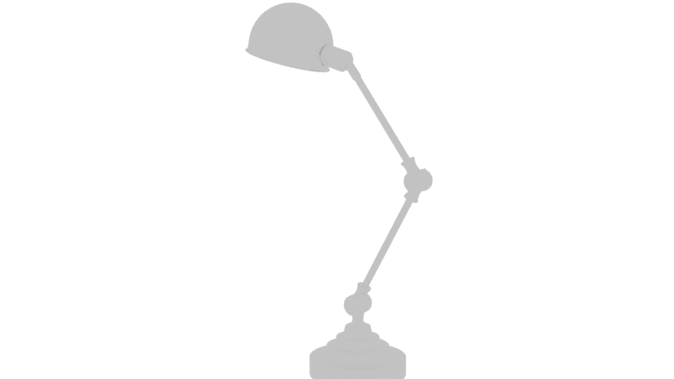 Sleek Metal Table Lamp 3D Model - Professional 3D Model Render 6