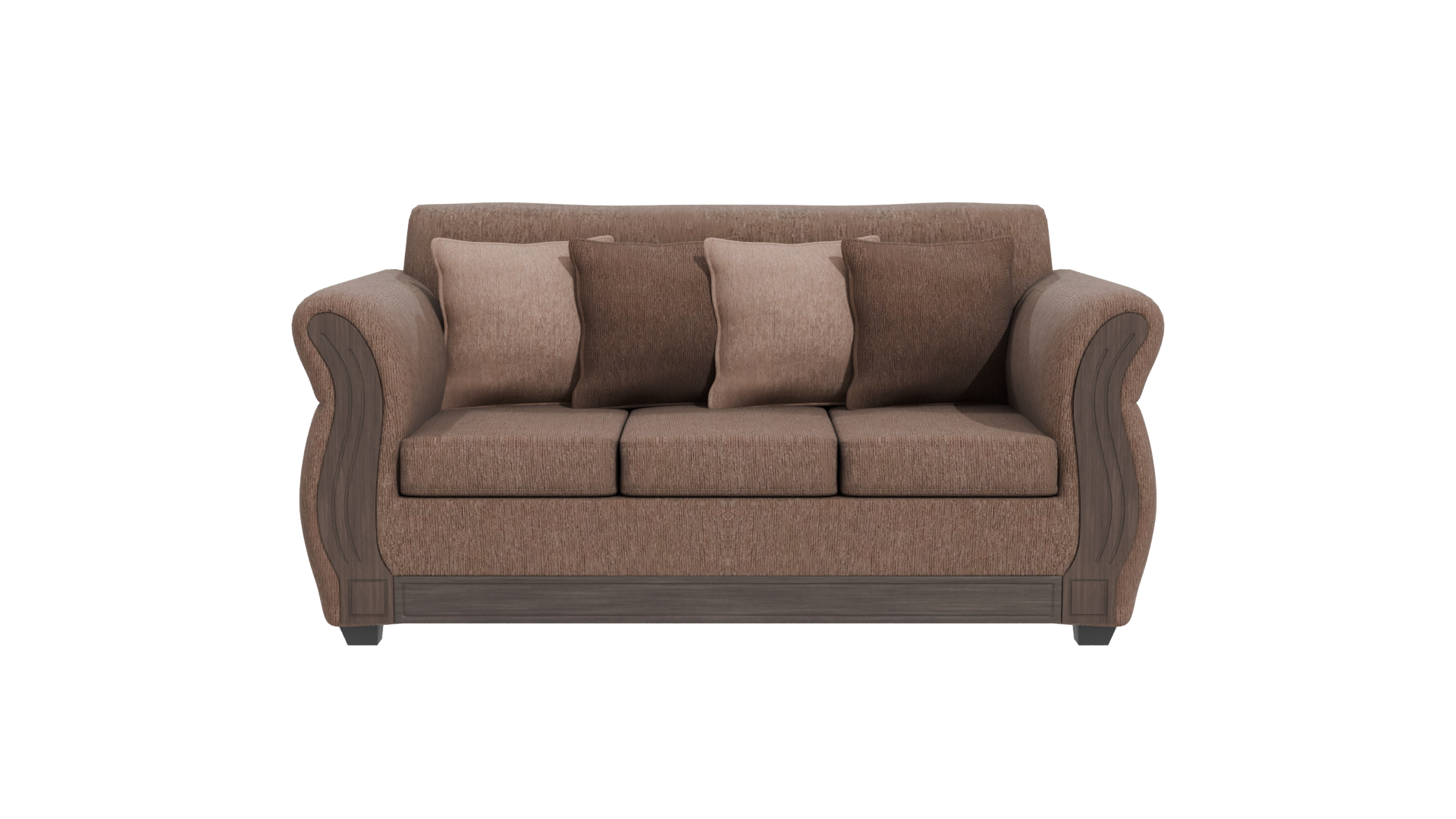 Essenza David-S Three-Seat Sofa 3D - Professional 3D Model Render 11