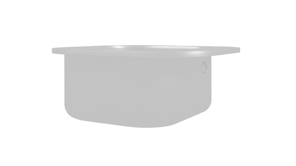 Modern Stainless Steel Sink Model - Professional 3D Model Render 3