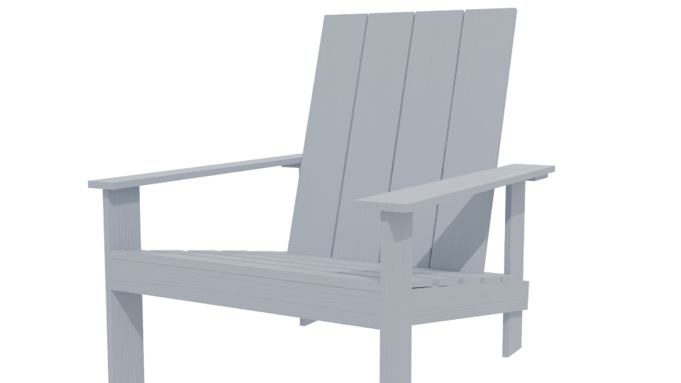 Stylish Outdoor Lounge Chair 3D - Professional 3D Model Render 12